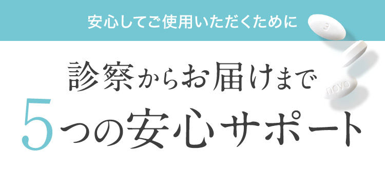 安心してご使用いただくために／診察からお届けまで6つの安心サポート